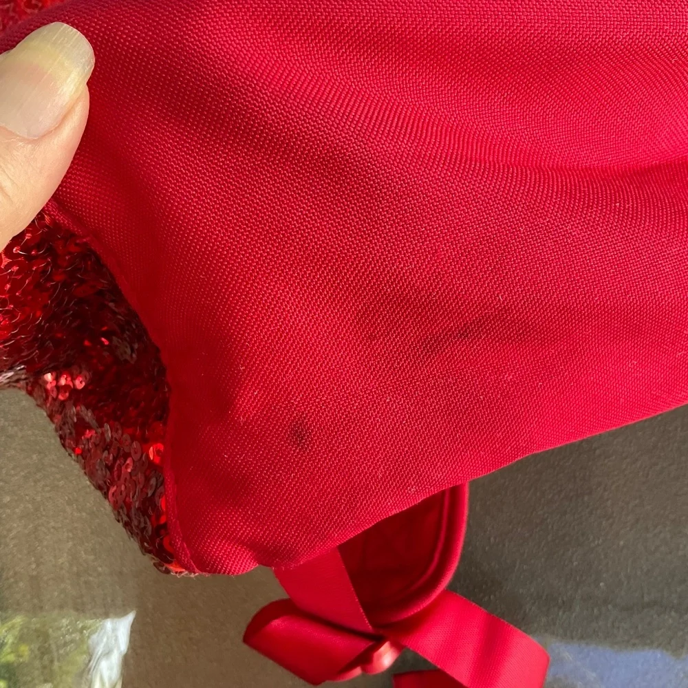 Disney Red Sequined Minnie Mouse Backpack